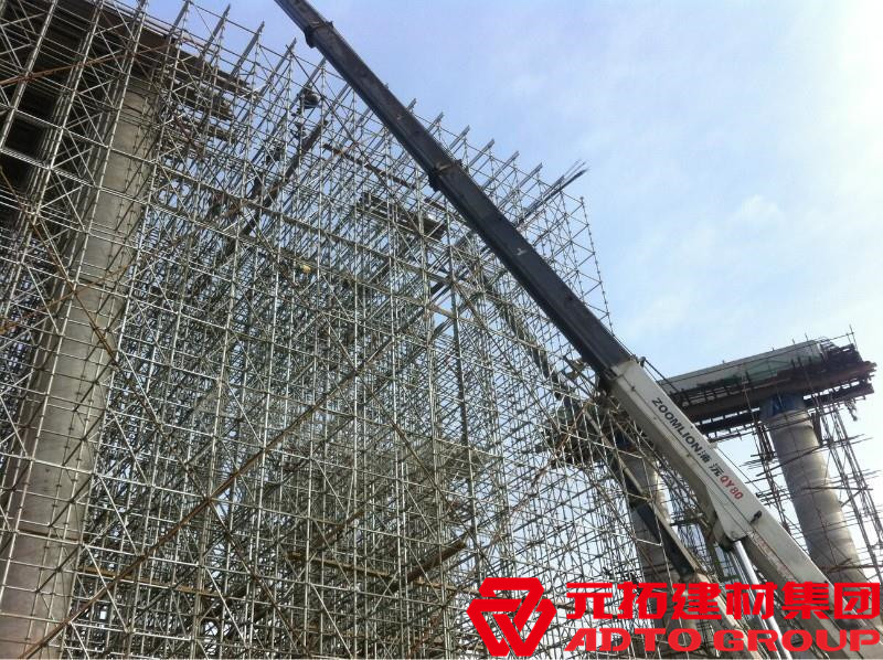 盤扣腳手架是什么材料，盤扣架多少米一噸？